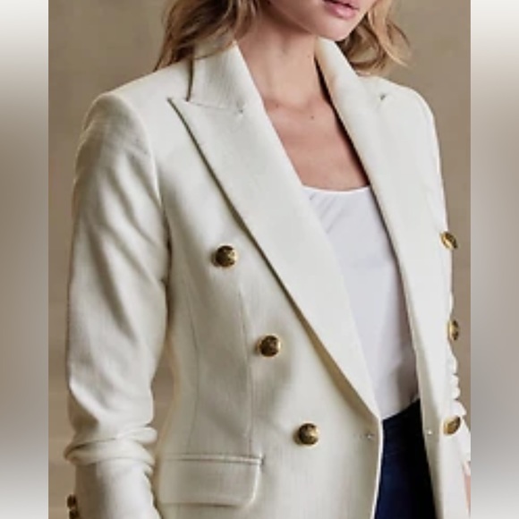 ✨✨NWT Banana Republic Limited Edition Cotton Captain’s Blazer - Picture 3 of 9